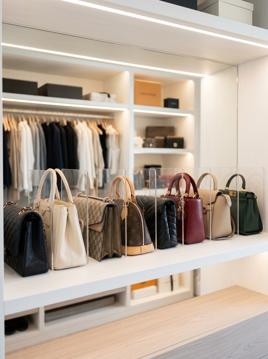 Handbag and Purse Storage That Ends the Pile on the Closet Floor