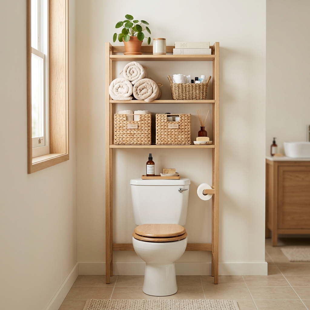 Small Bathroom Storage Ideas That Need Zero Drilling